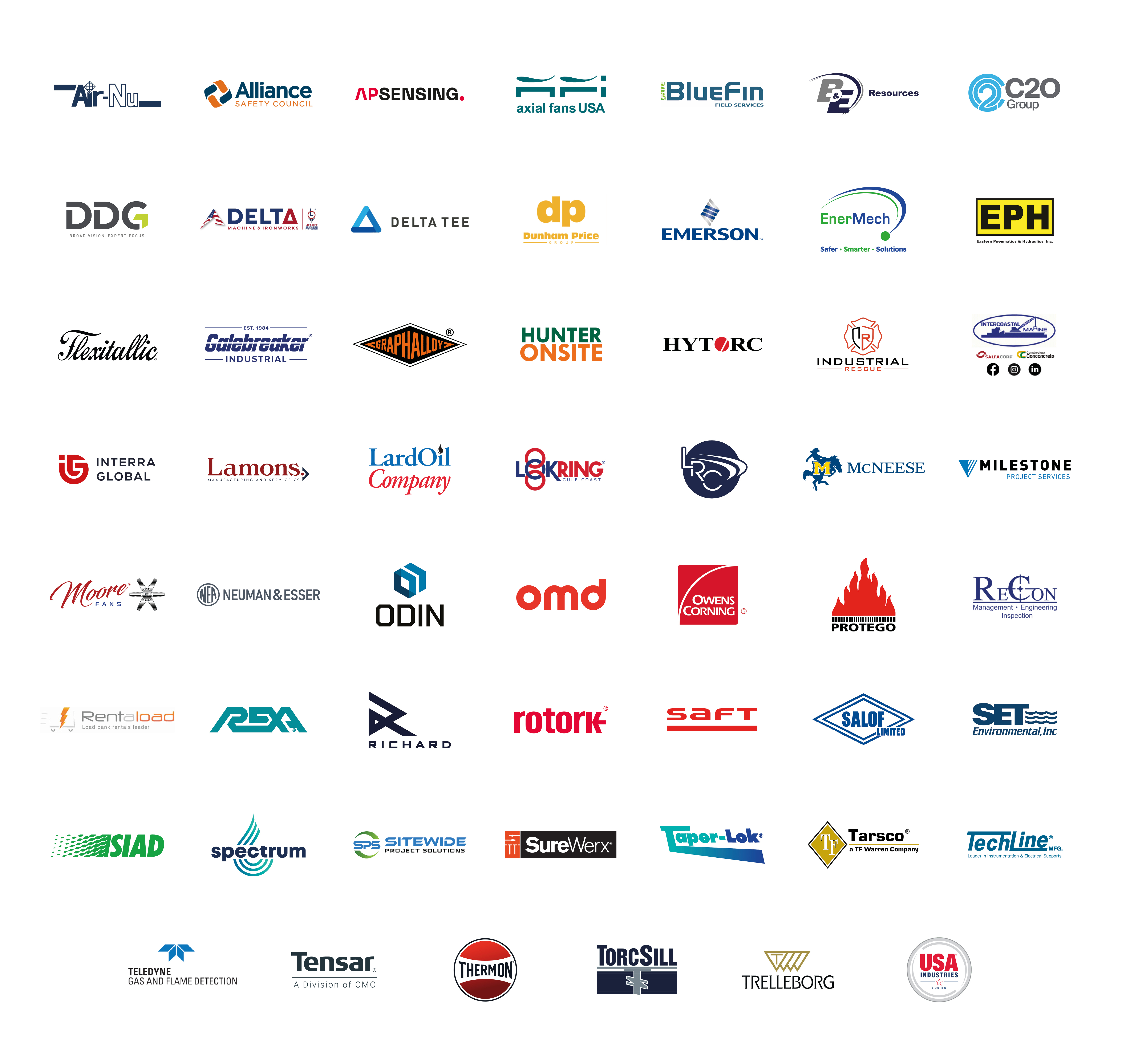 Americas Exhibitors Logo Cloud